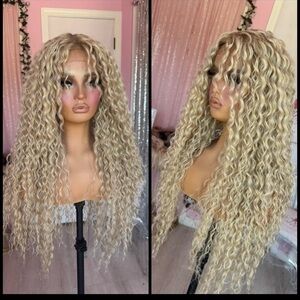 Human Hair Blended Lace Front Wig